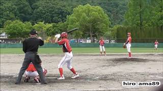 《中学硬式》　上田陸斗選手（広島北ボーイズ）　【ヒット打ったよ】