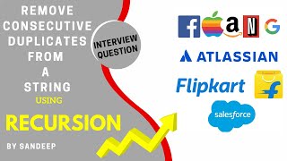 Remove consecutive duplicates from a string | Recursion | DSA | Interview Questions and Answers