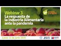 WEBINAR 3 La respuesta de la Industria Alimentaria ante la pandemia