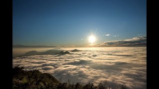 縮時攝影：隙頂二延平步道雲海夕陽