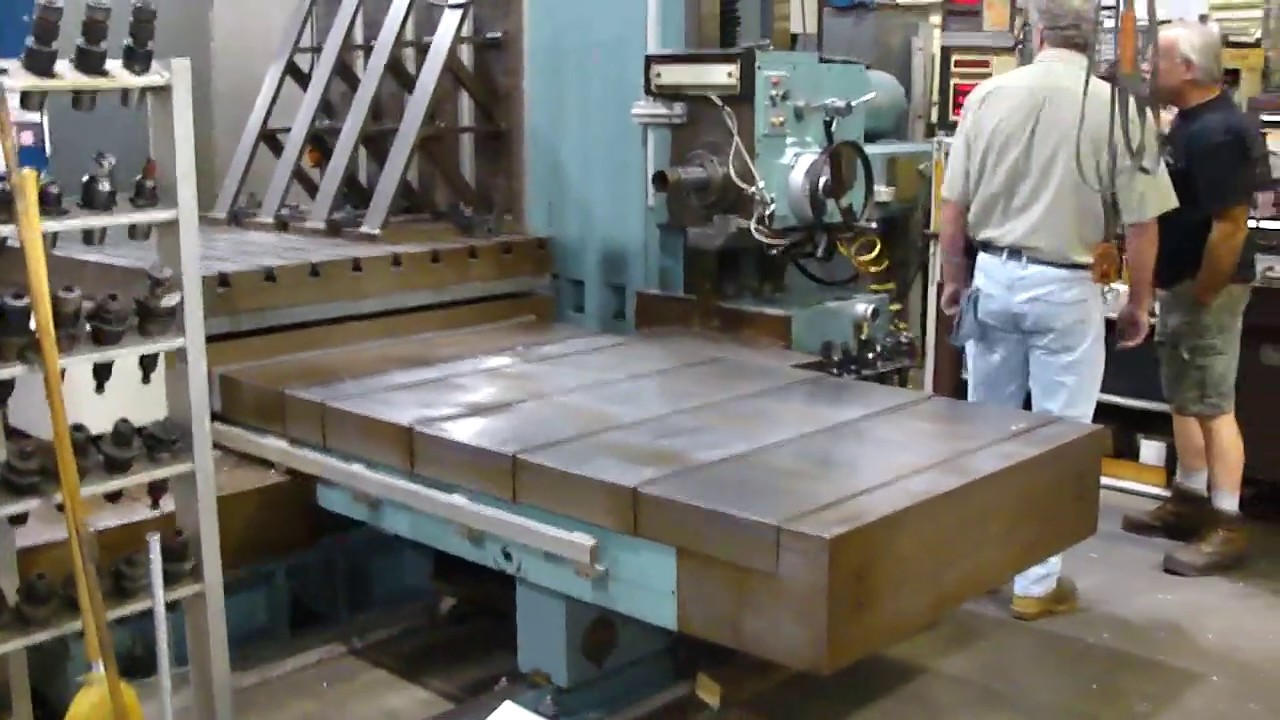 Nomura B-100WR 4" CNC Table Type Horizontal Boring Mill - YouTube