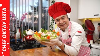 how to make MACARONI SALAD & CHEF OKTAY USTA