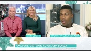 Star Wars’ John Boyega shocked as Holly Willoughby reveals HUGE spoiler in epic blunder