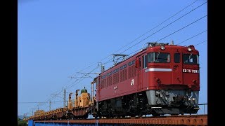 4K画像【ED75 759 + ロンチキ】東北本線(品井沼～鹿島台)2017.7.7