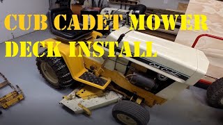 Vintage Cub Cadet 108 Mower Deck Swap