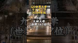 【最新2024年度】QS世界大学ランキング　日本の大学の順位は？#大学受験