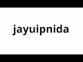 How to pronounce jayuipnida | 자유입니다 (Freedom in Korean)