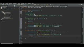 Constructor Program in Java Programming Language eclipse