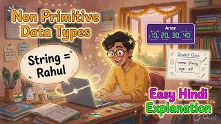 Java Non Primitive Data Types Explained for Beginners 🔥 | String, Array, Class & Object (Hindi)