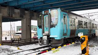 2023.11.29 青い森鉄道　普通列車　八戸行き\u0026試運転　703系　離合