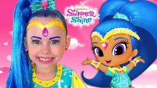 Alice magic turn into Shine and Shimmer & pretend play with toy genie
