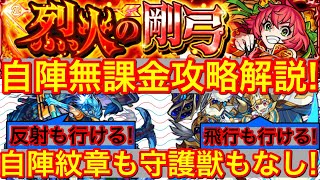 【モンスト】飛行いても反射いても大丈夫!自陣無課金弓虎姫攻略解説！【MASTEK】