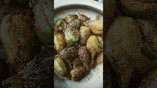 Andhra Style Menthi Vankaya Fry /Stuffed Brinjal Fry