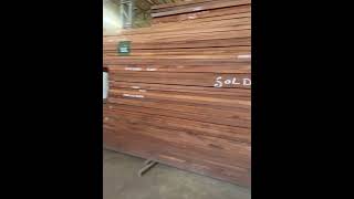 Solid wood mohagony planks