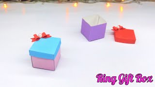 DIY Ring Gift Box | Ring Gift Box Making Idea | Wedding Ring Box | Origami Ring Box | DIY Gift Box