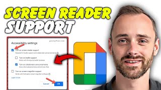 How To Use Screen Reader Support on Google Docs | Quick Guide