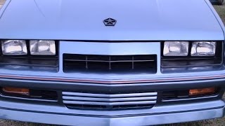 1986 Dodge Daytona Turbo Z Gray DaytonaSpeedway032814