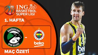 BSL 1. Hafta Özet | Darüşşafaka 65-75 Fenerbahçe Beko