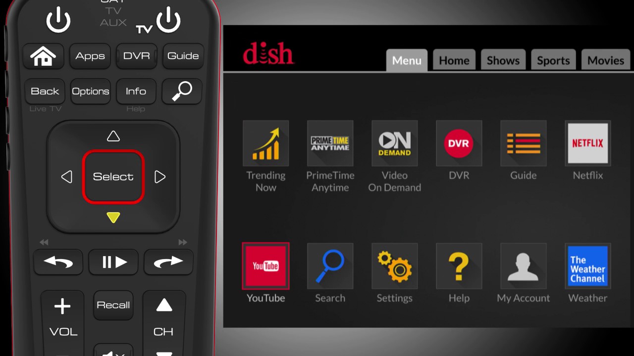 Dish Accessibility Settings Youtube
