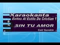 CRISTIAN SIN TU AMOR KARAOKE