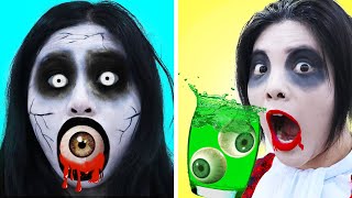 OMG! CRAZY HALLOWEEN PARTY HACKS | 7 FUNNY & SMART LIFE HACK FOR ZOMBIE BY CRAFTY HACKS