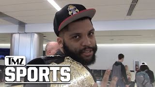Ice Cube's Son O'Shea: I Jacked Tyron Woodley's UFC Belt (with Permission) | TMZ Sports