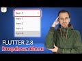 Flutter Tutorial - Dropdown Menu [2022] (DropdownButton)