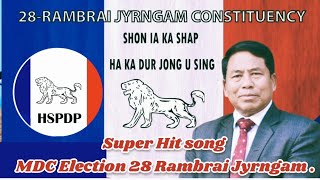 Ale baroh ngin kyrshan ia ka party HSPDP // MDC Election super Hit Song KP Pangniang.