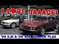 Gotta love a Jag! 2 absolutely beautiful Jaguars in CAR WIZARD's shop. '99 XJR & '06 XJ8 Vanden Plas