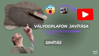 Vályogplafon javítása simító vályogvakolattal