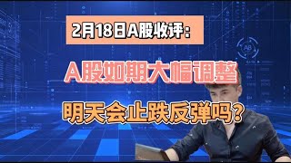 收评：A股如期明显调整，明天会止跌反弹吗？老手讲3点