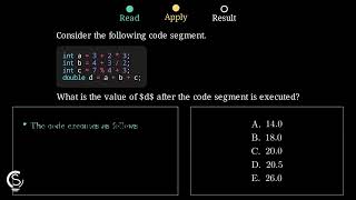 2020 AP CSA MCQ Question 1 - Integer Division and Modulo Operators
