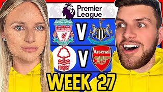 PREMIER LEAGUE WEEK 27 PREDICTIONS