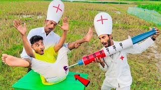 Must Watch New Funny Video 2022 Injection Wala Comedy Video Doctor Funny Video Try To Not Laugh E-50