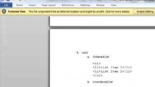 Lesson 5: Learn HTML (Tables and Lists)