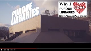 Why I Love Purdue Libraries 2016-17: Second Place
