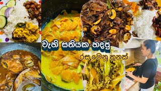 වැහි සතියක හදපු රස මෙනු තුනක්/Lunch Menu Ideas sinhala /FR.Diaries  🇫🇷