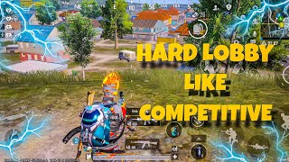 হার্ড লবি তে খেললাম 😱😱 Hard Lobby Like Competitive PUBG Mobile Gameplay | STOFIE 2024