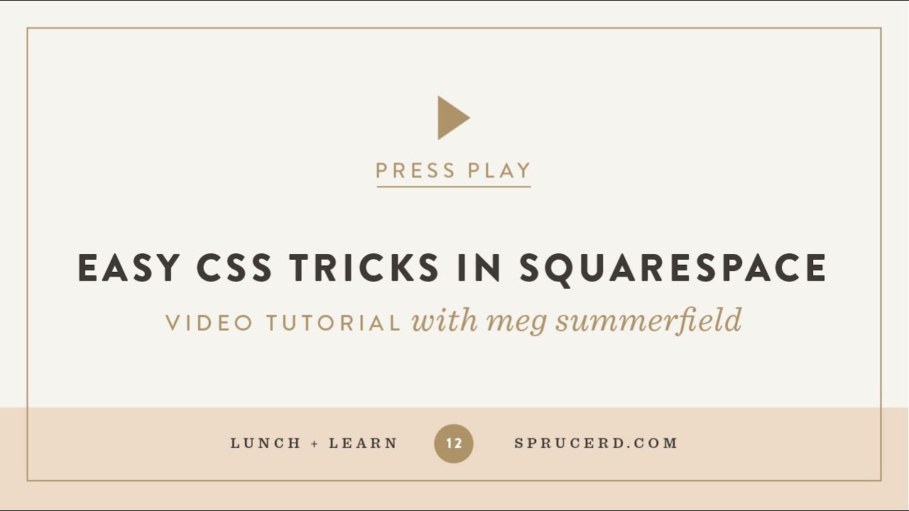 Easy Css Tricks In Squarespace Youtube