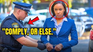 Racist Cop Harasses Black Woman Outside Court... Then Karma Strikes Hard!