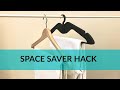 A Clever Idea to Save Space in Your Closet - Closet and Wardrobe Space Saver HACK!