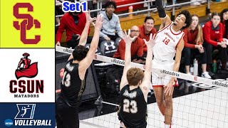 USC  vs CSU Northridge Set 1 Jan 22,2025 College Men's  Volleyball | Ncaa volleyball 2025