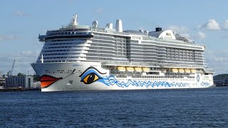 AIDA Nova & Stenaline, Abfahrt vom Ostseekai | Kiel, Germany 14.5.2022
