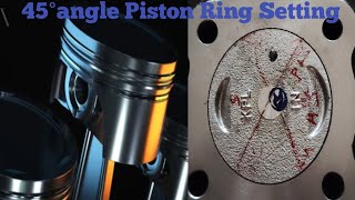 All bike piston ring setting and 45°Angle