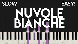 Nuvole Bianche - Ludovico Einaudi | EASY Piano Tutorial