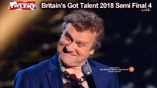 Noel James Comic Does a Robert De Niro Impression Britain's Got Talent 2018 Semi Finals 4 BGT S12E11
