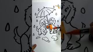 Cute drawings, 😍 /Drawings for kids #shorts #drawing #viral #kidsvideos #shortsfeed# line drawings