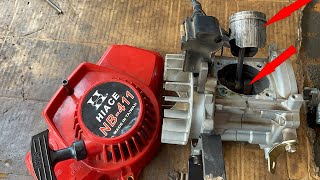 Fixing Trimmer NB411 HIACE By Replacing Cylinder and Crankshaft / Made in Taiwan