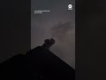 Bolt of lightning appeared to burst from an erupting volcano in Guatemala.