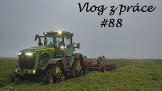 Vlog z práce #88 Tvoříme pruhy v greeningu pro kejdovač / JD 8RX410 + Horsch Joker 6HD